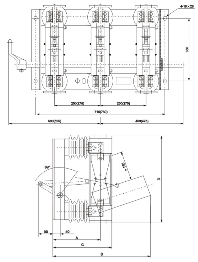 GN22-12（C）型隔離開關(guān) 