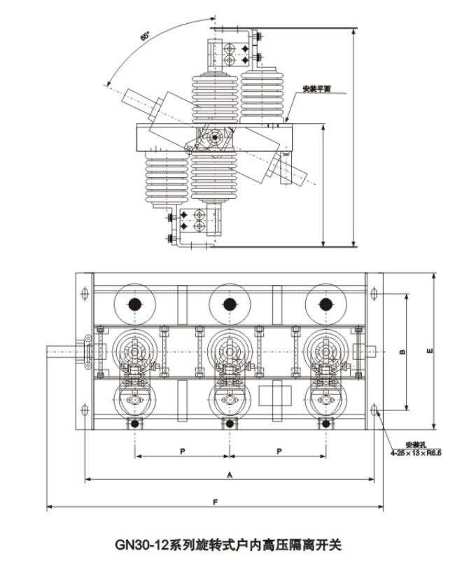 GN30-12(D)系列螺旋式戶內(nèi)高壓隔離開關(guān)